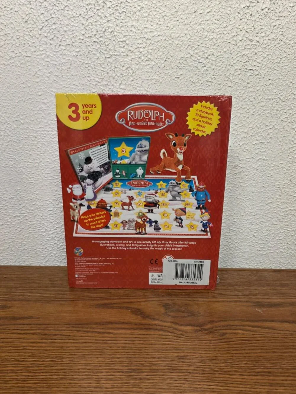 Kids Books - Rudolph The Red Nosed Reindeer My Busy Books Playset - New